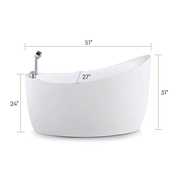 2486 SWISH Free Standing Bathtub - Image 2